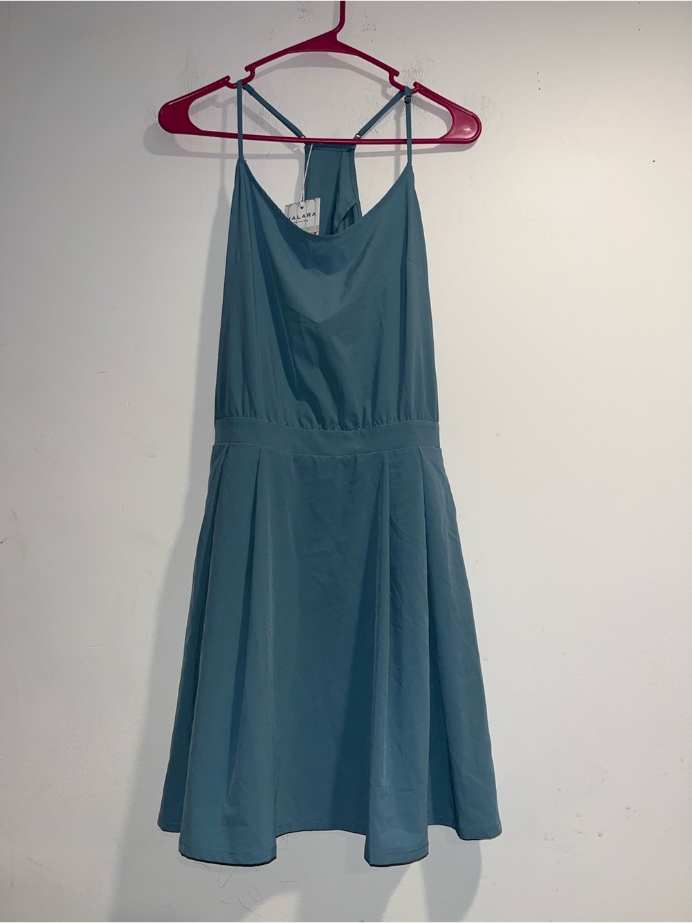 HALARA Breezeful mini dress in Stone Blue NWT